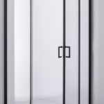 MB tuš kabina slide kvadratna, crna