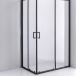 Tuš kabina SLIDE CORNER Black