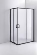 Tuš kabina SLIDE CORNER Black